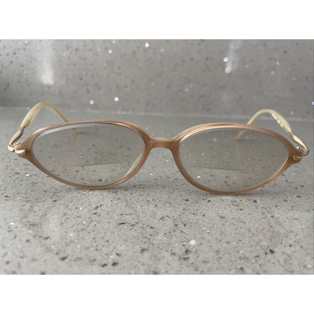 Nine West Eyeglasses Frames Only 4 5WR 130 Full Rim oval pink beige
